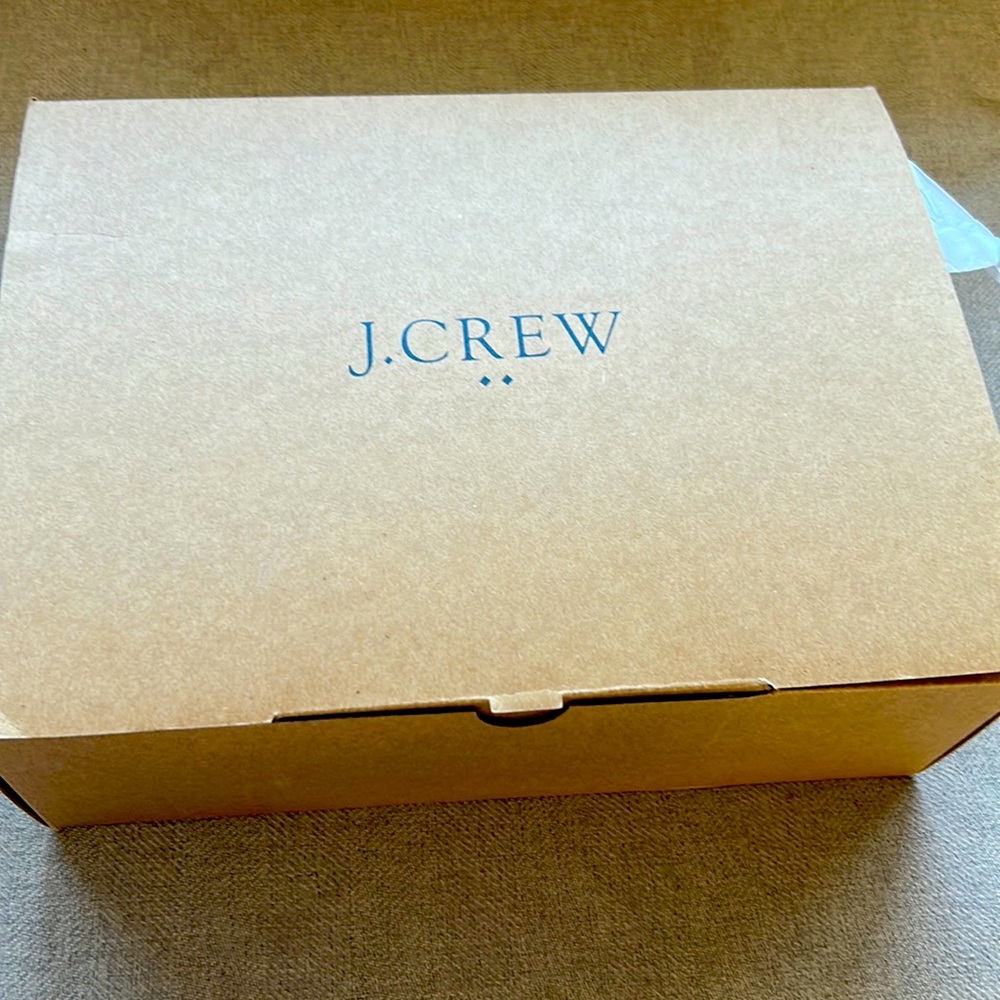 J. Crew high top black faux suede zip inside shoes. Brand new. Never worn.